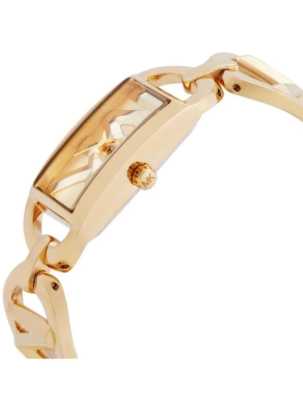 NWT Michael Kors MK Empire Quartz Gold Dial Ladies Watch
